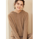 Women's Causal Cashmere Hooded Cashmere Sweater